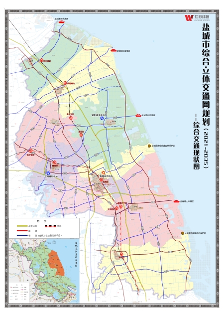 一图读懂盐城市综合立体交通网规划(2021-2035年)